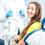 girl with dentist in arlington va